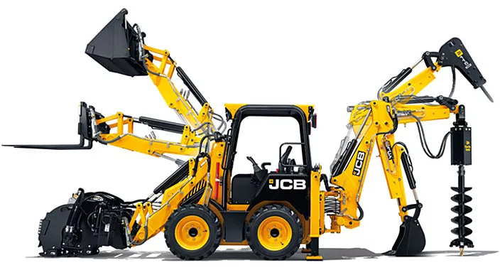 Экскаватор-погрузчик JCB 3CX Super с измельчителем пней