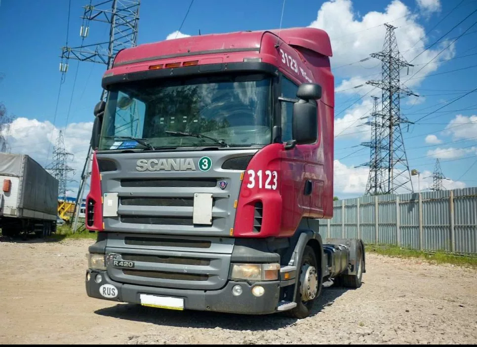 Трал 54 т на тягаче Scania R420